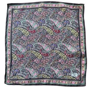 Liberty of London Silk Scarf Paisley Floral Print Made in England Vintage 70/80s